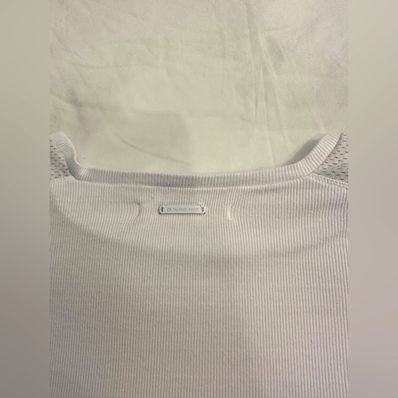 Blanc Noir ribbed long sleeve crop top - Picture 10 of 11